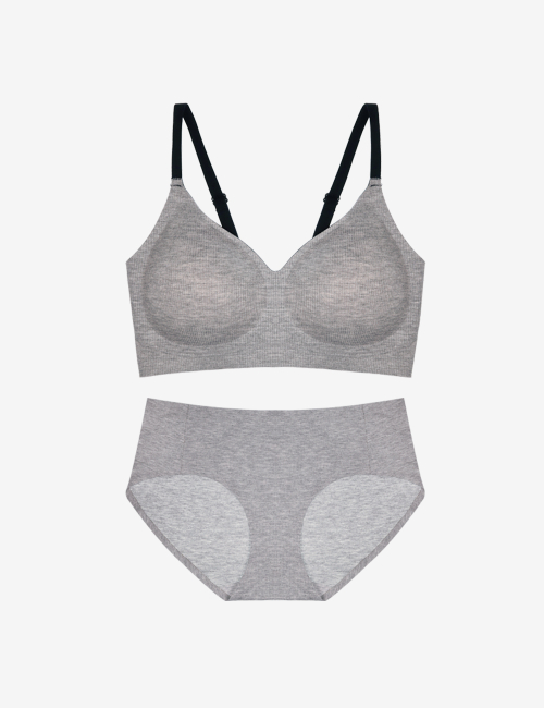 3cm real comfort bony volume bra+panty set