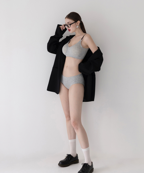 3cm real comfort bony volume bra+panty set