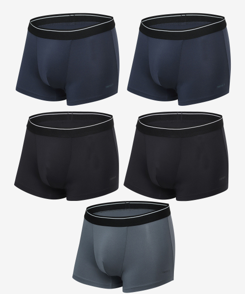 [5PACK] Мужские базовые боксеры Dark Edition