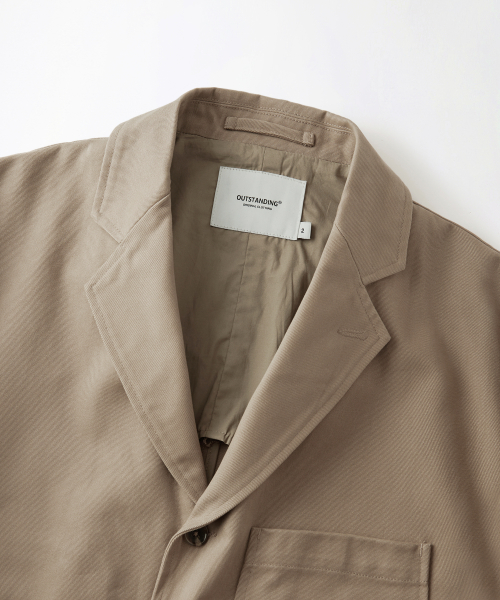 High density хлопок classic 3button jacket_beige