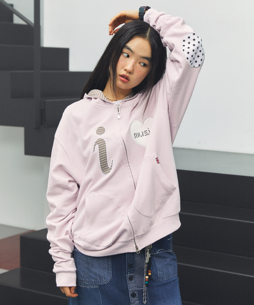 I love music zip up худи розовый(cv2ffum481a)