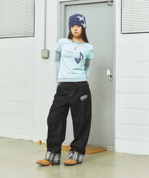 W STRAWBERRY LAYERED LS TEE MINT(CV2FFFT551A)