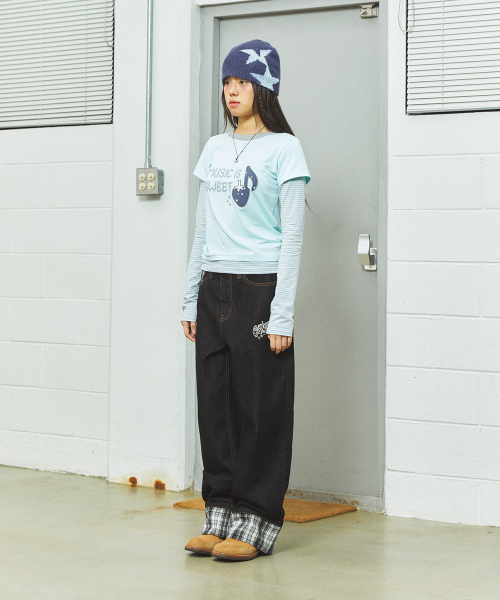 W STRAWBERRY LAYERED LS TEE MINT(CV2FFFT551A)