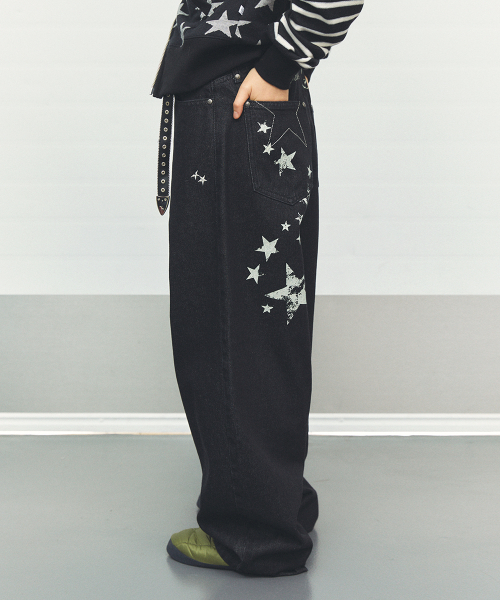 Джинсы W MILKY WAY DENIM PANTS BLACK (CV2FFFD111A)