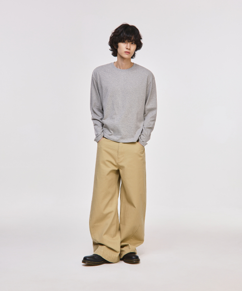 SIGNATURE シグニチャー クラップ長袖Tシャツ[グレー] 画像 6