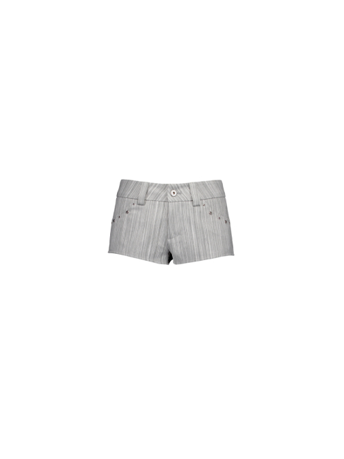 В полоску studded short брюки / серый