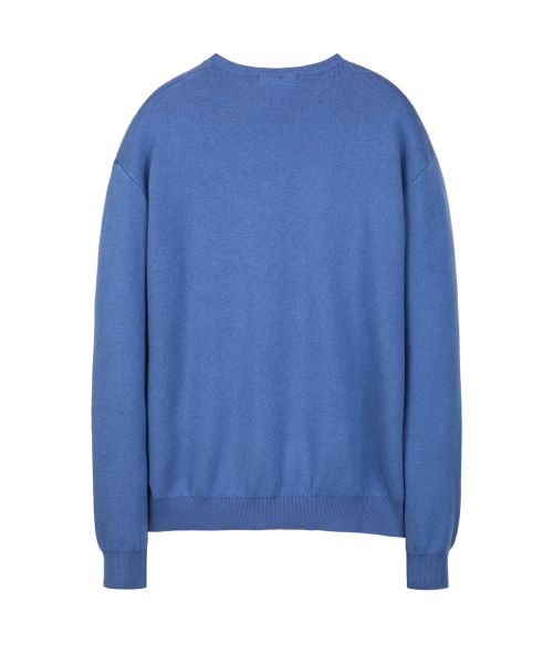 Круглый джемпер из шерсти Pale Blue IESW5F501B4