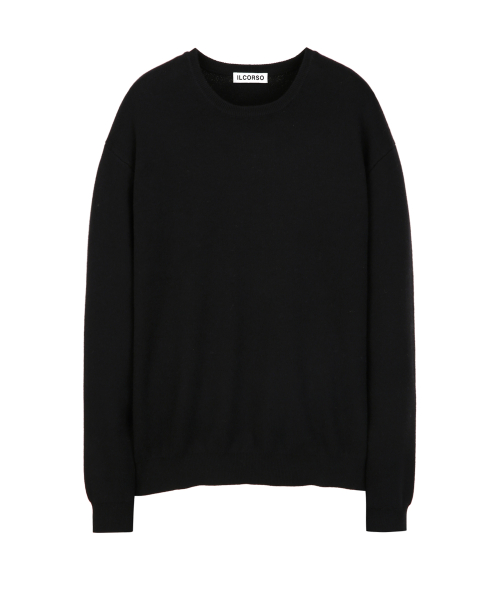 Минималистичный круглый трикотаж Black IESW5F501BK