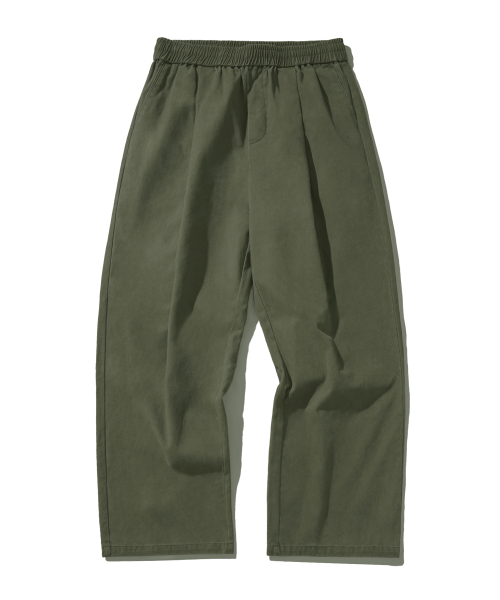 All day хлопок banding брюки-3color