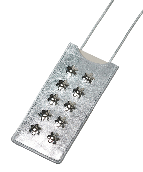 Studded кожа micro bag [silver]