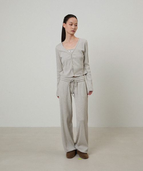 Домашние брюки в полоску Puppy Warm Grey