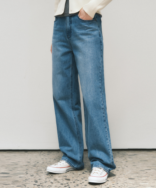 Джинсы W/Tailored с эффектом стирки_LIGHT BLUE(W25-PT23)