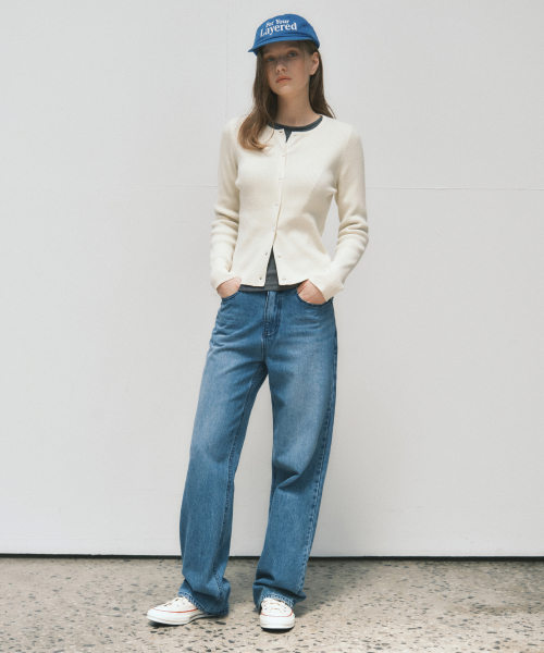 Джинсы W/Tailored с эффектом стирки_LIGHT BLUE(W25-PT23)