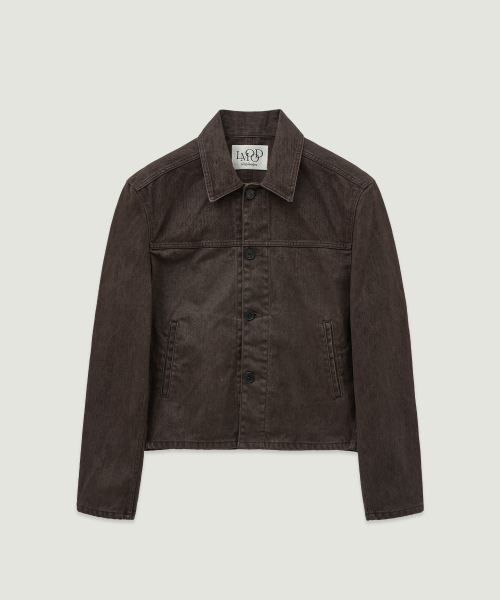 LMOOD エルムード フリーマン コットン トラッカージャケット ベルベッティンブラウン 画像 2