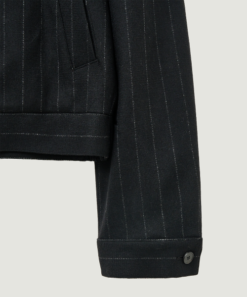 Шерстяной жакет в полоску French Wool Blend Officer