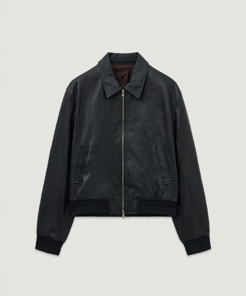 Блузон Serenity из козьей кожи, Black