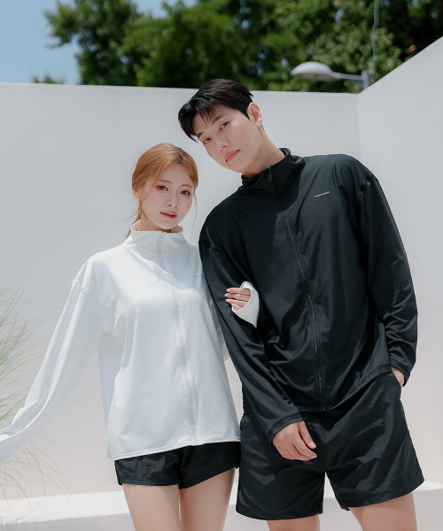 Sun-fit couple на молнии rash guard set