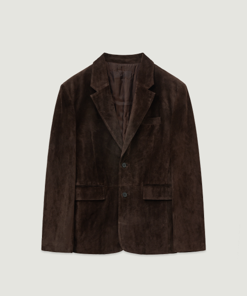 Замшевый блейзер Ander Cow Single Blazer Brown
