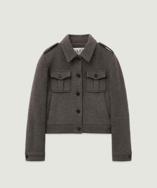 (w) milan шерсть alapaca trucker куртка rover серый