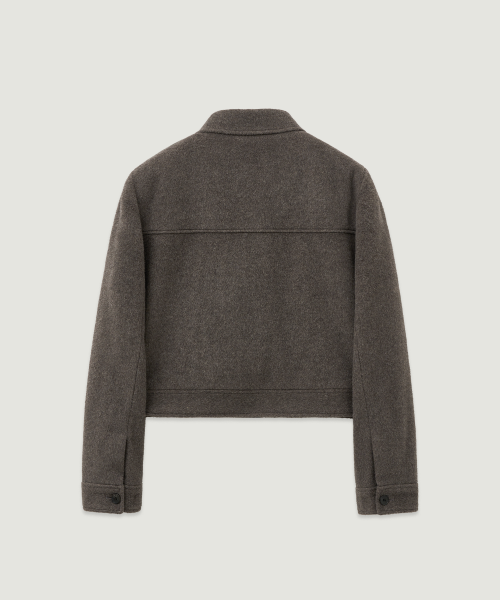 (w) milan шерсть alapaca trucker куртка rover серый