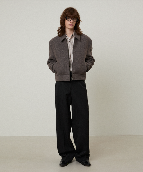Куртка-тракер Velote Virgin Wool Boucle Mauve Brown