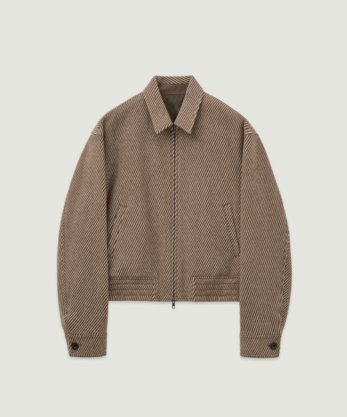Шерстяной бомбер Roche Latte Brown