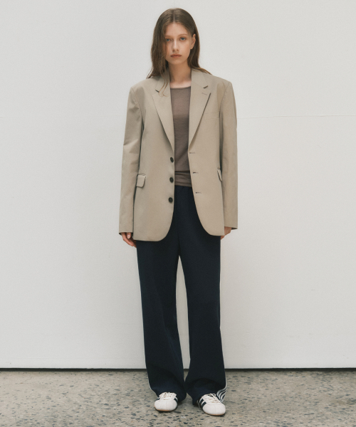 Блейзер прямого кроя BEIGE (W25-OT05)