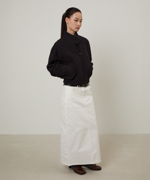 (w) papa virgin шерсть harrington куртка violet чёрный