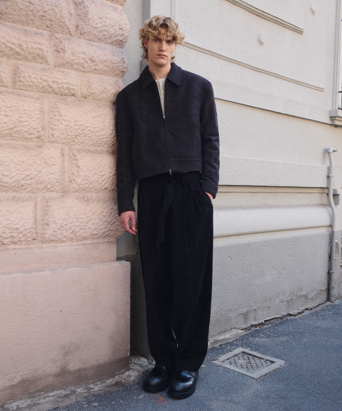 Куртка Velote Virgin Wool Boucle Trucker Jacket Violet Black