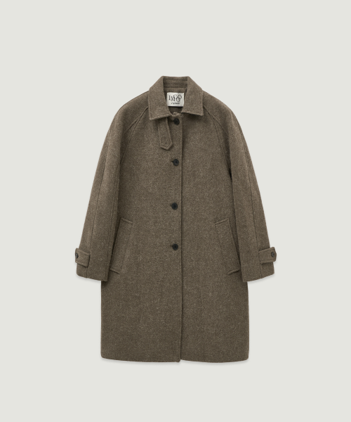 Полупальто Ellui из шерсти и альпаки Khaki