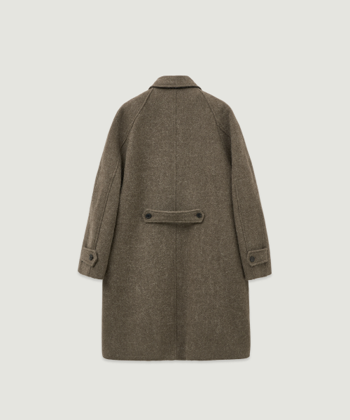 Полупальто Ellui из шерсти и альпаки Khaki