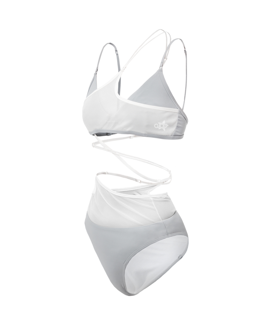 【OJOS】24SS★ Layered Mesh Strap Bikini OJOS Layered Mesh Strap Bikini – DALAC SEOUL