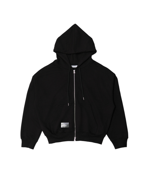 Оверсайз зип-худи с вышивкой Back Logo_Black