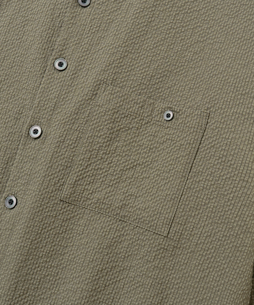 Укороченная рубашка в клетку Air Grid [Ash Khaki]