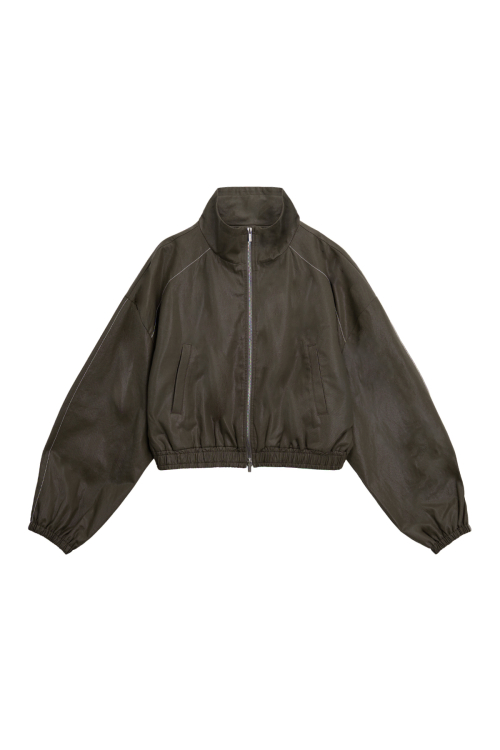 ピ*子様 MATIN KIM ボンバーMA1/Lサイズ/美品★ MUSINSA公式 | MATIN KIM MATIN ROUGH COATING CROP BOMBER IN KHAKI