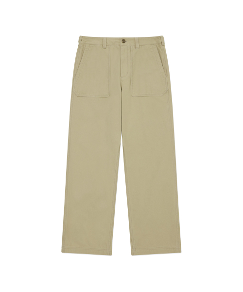 Брюки-карго из сатина Beige