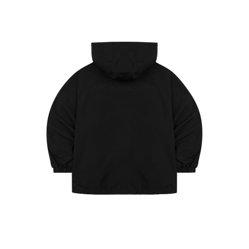 Оверсайз анорак на молнии с косой застежкой Black