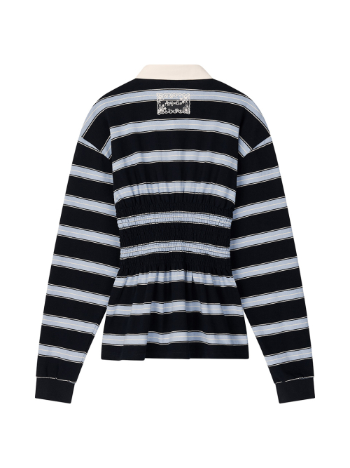 SMOKE STRIPE PK T-SHIRT NAVY