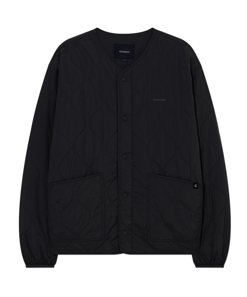 Короткая стеганая куртка Dark Navy