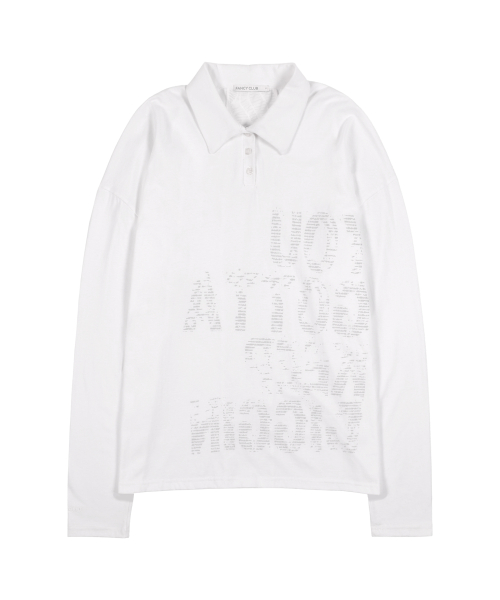 Свободное поло с перекрестной спиной (WHITE) F25ZB021
