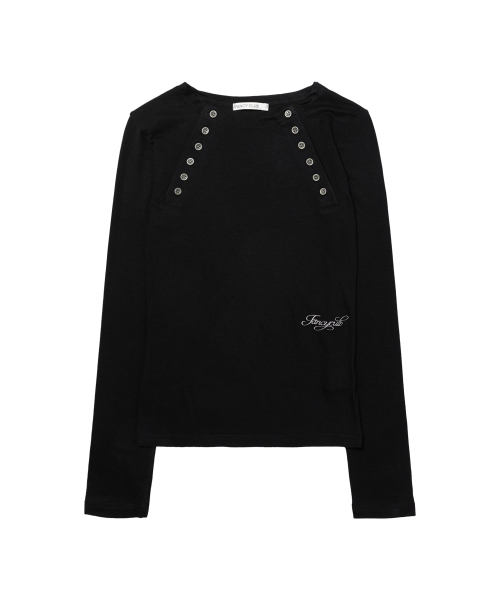 Лонгслив Move Button (BLACK) F26QB048