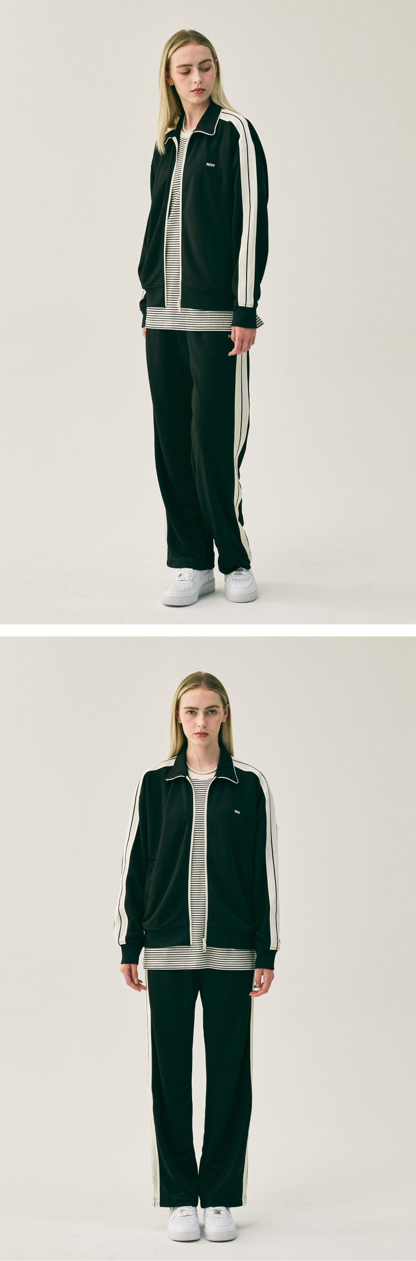 MUSINSA公式 | NDY (nerdy) Minimal Jacquard Tape Track Set Black MUSINSA公式 | NDY (nerdy) Minimal Jacquard Tape Track Set Black