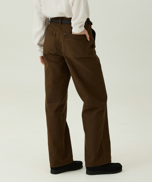 Брюки FAYTRO 4809 Satin Cotton Semi-Wide Fit Dark Brown