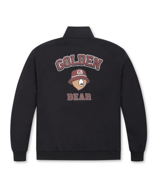 Double-face Jersey Stand Collar Zip-up G4UAW25711BKX