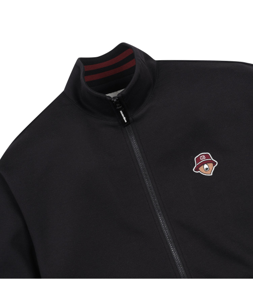 Double-face Jersey Stand Collar Zip-up G4UAW25711BKX