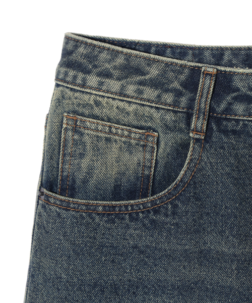 Изогнутые джинсы LQ5DU533_DARK INDIGO