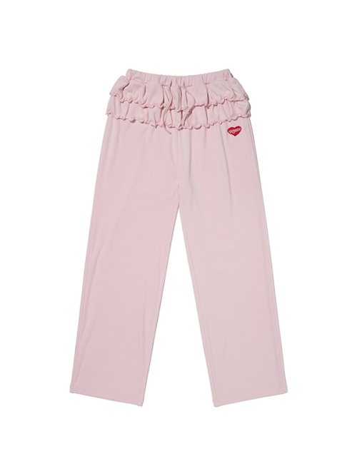 Пижамные брюки Kirsh Mellow Modal с рюшами [Light Pink]