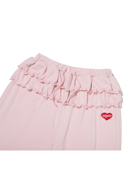 Пижамные брюки Kirsh Mellow Modal с рюшами [Light Pink]