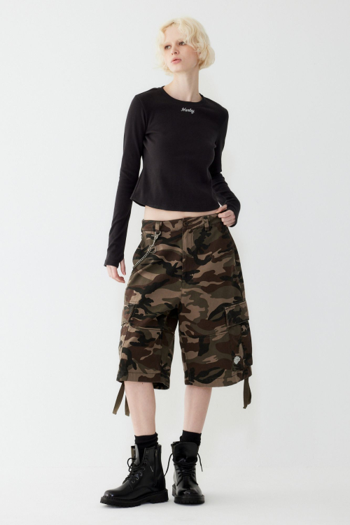 [Women] Военные бермуды Khaki_HH25320003