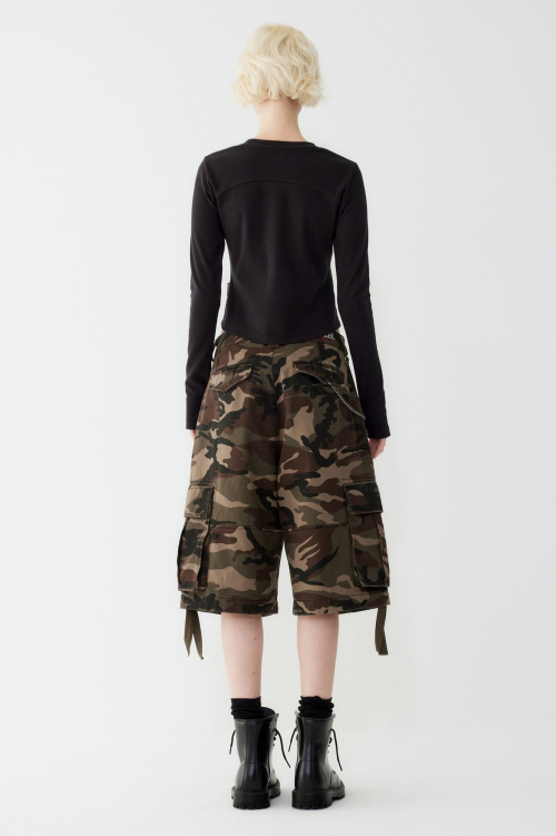 [Women] Военные бермуды Khaki_HH25320003